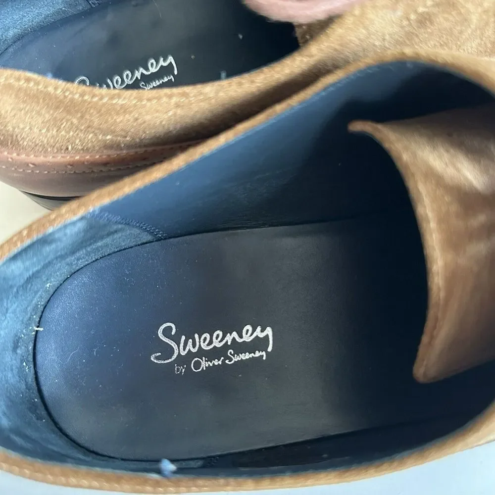 Oliver Sweeney Two‎ Tone Tan Brown Suede Leather Shoes Sanago UK 10 US 12 EU 44